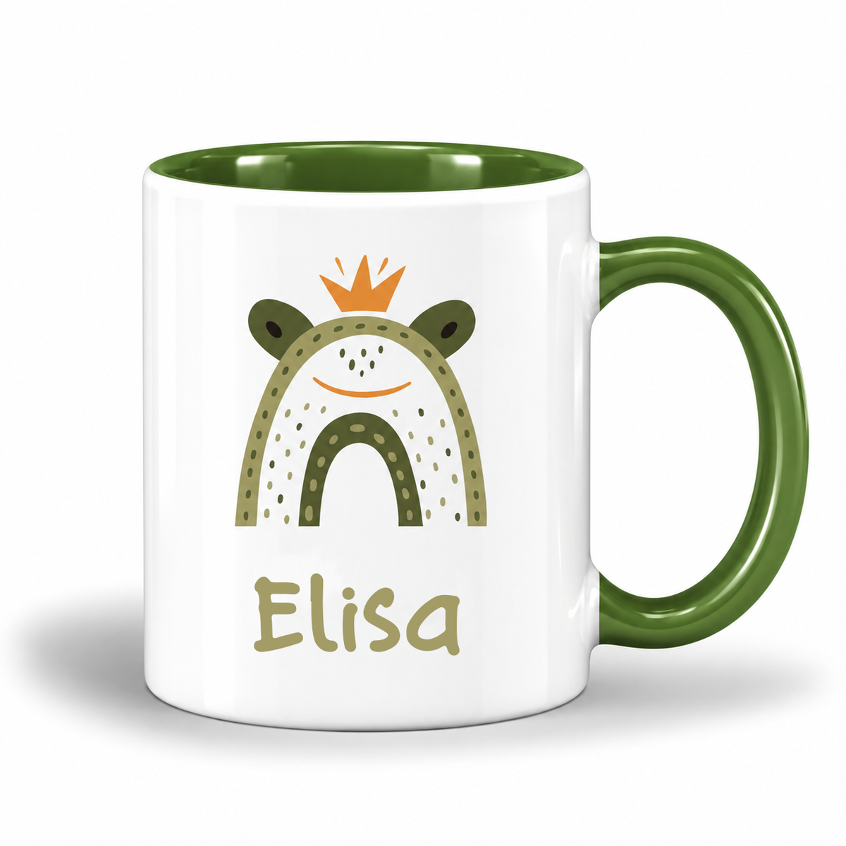 Keramik Tasse mit Name | Frosch König