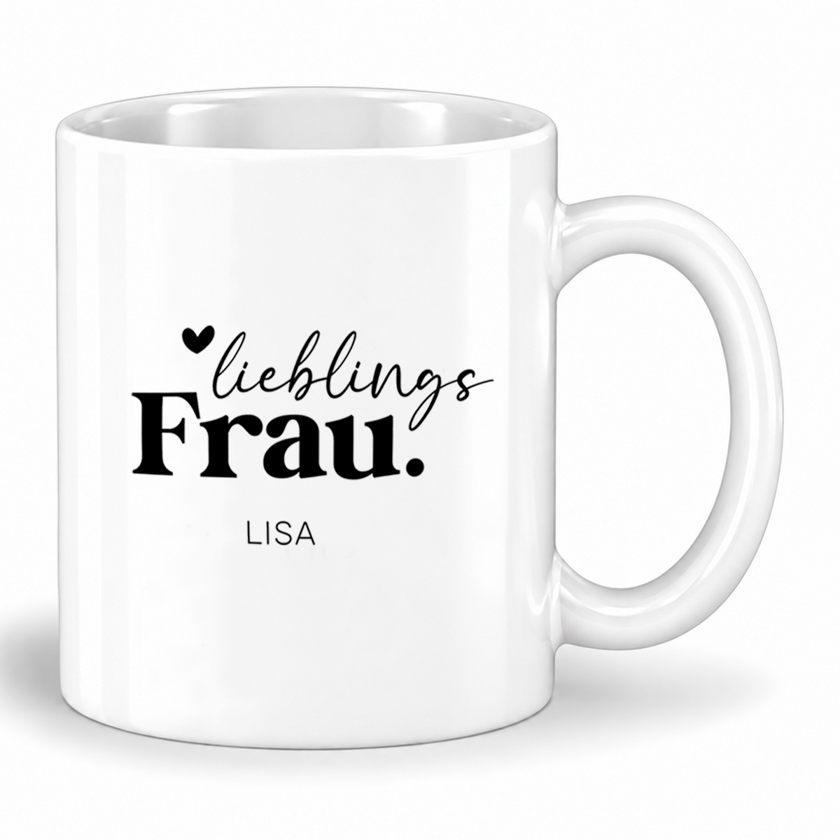 Keramik Tasse mit Namen | Lieblingsfrau
