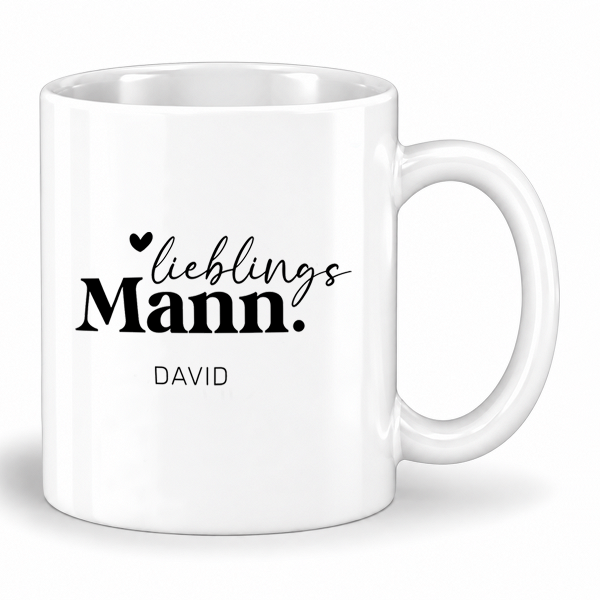 Keramik Tasse mit Namen | Lieblingsmann