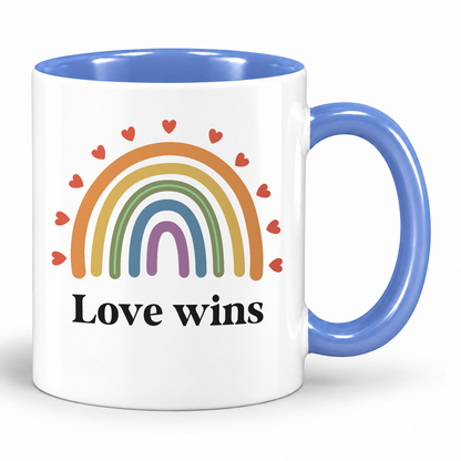 Keramik Tasse | Love wins