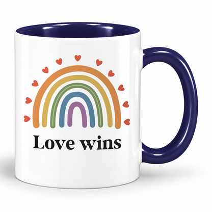 Keramik Tasse | Love wins
