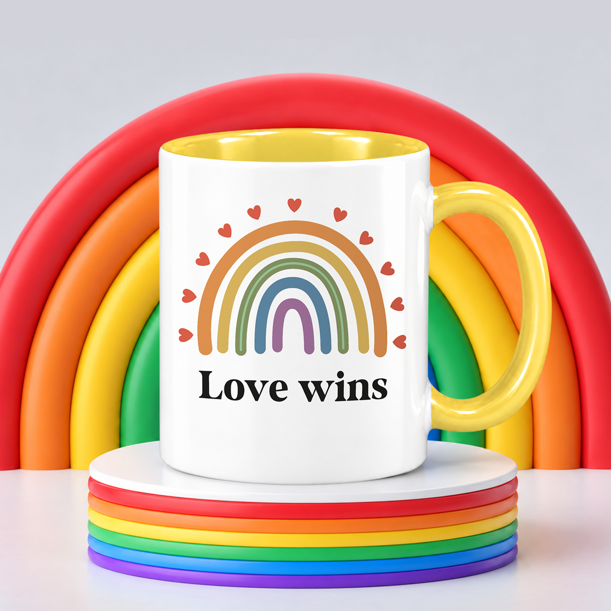 Keramik Tasse | Love wins