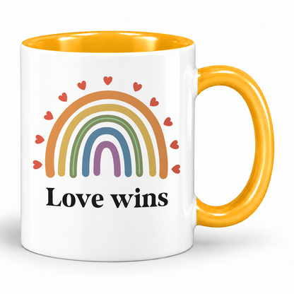 Keramik Tasse | Love wins
