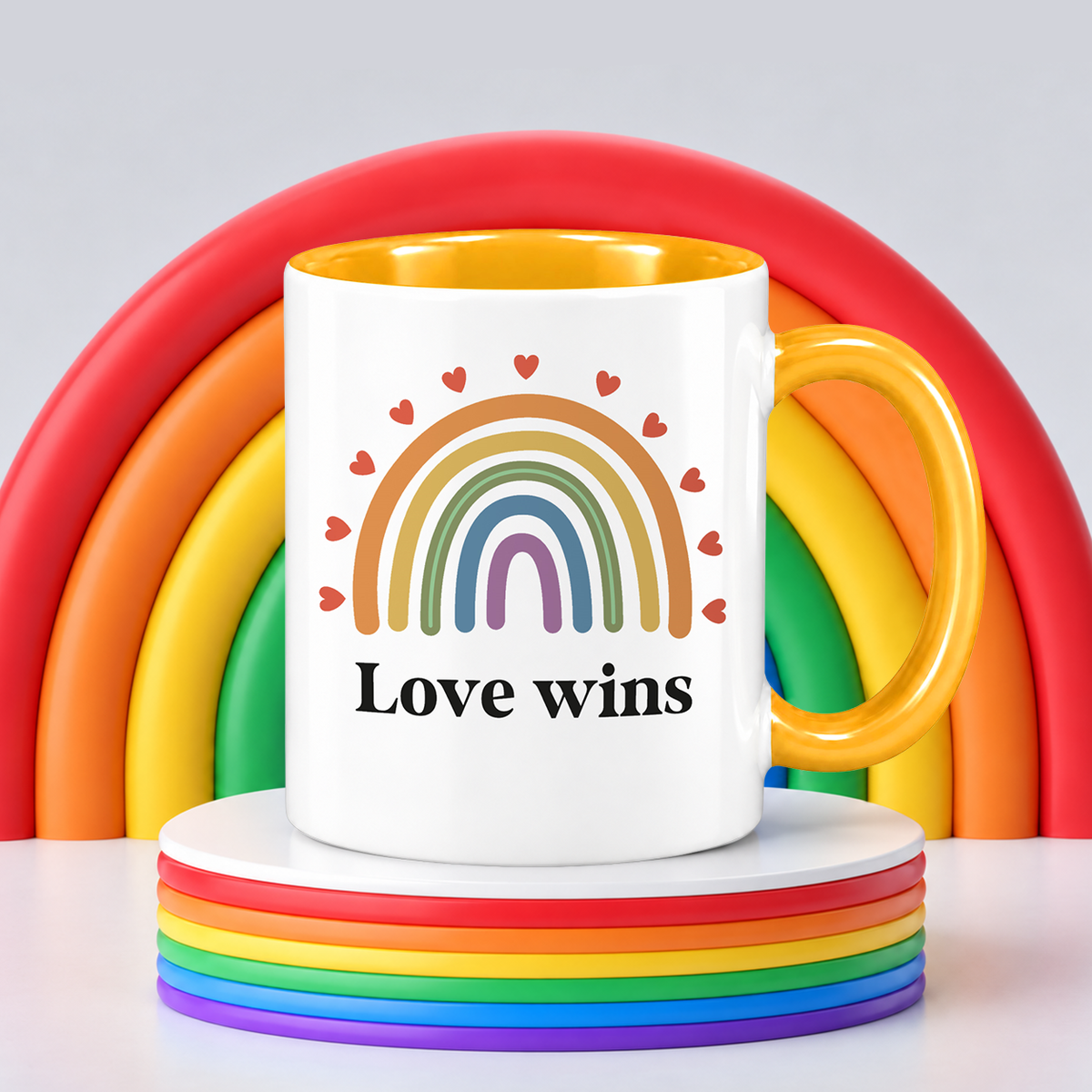 Keramik Tasse | Love wins