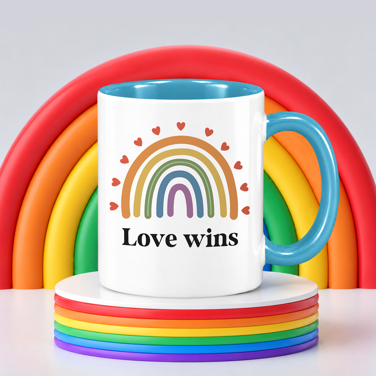 Keramik Tasse | Love wins