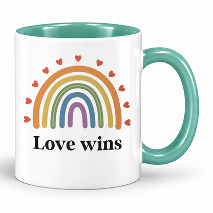 Keramik Tasse | Love wins