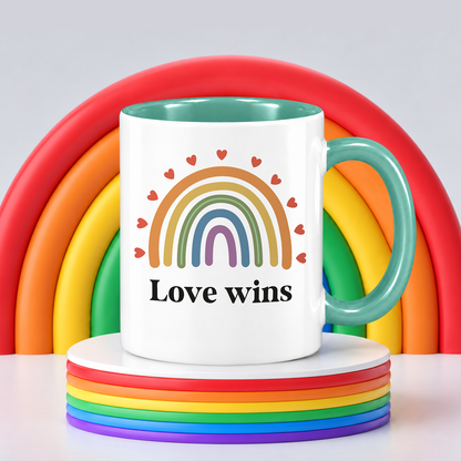 Keramik Tasse | Love wins