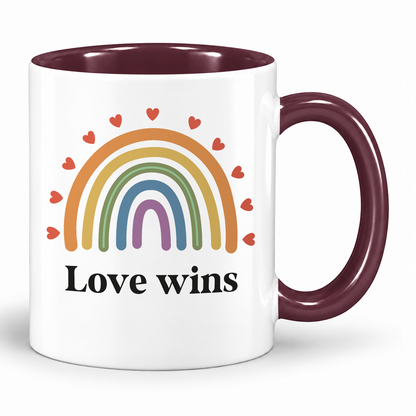 Keramik Tasse | Love wins