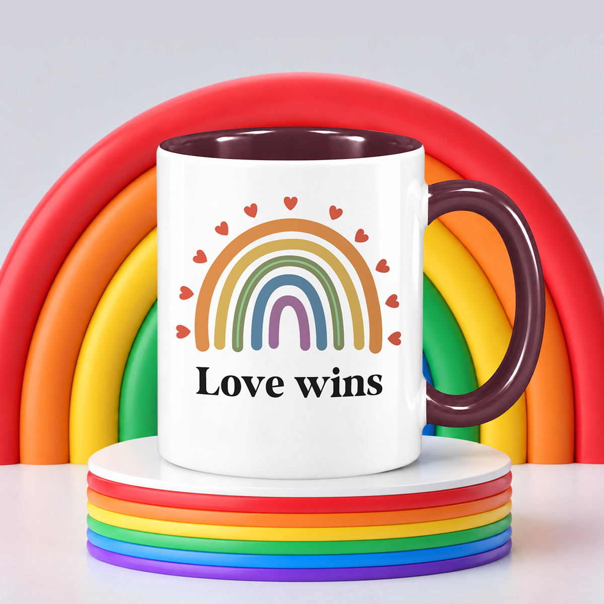 Keramik Tasse | Love wins