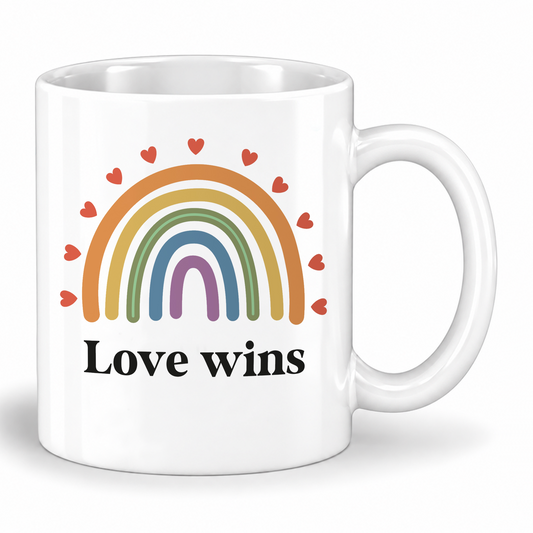 Keramik Tasse | Love wins