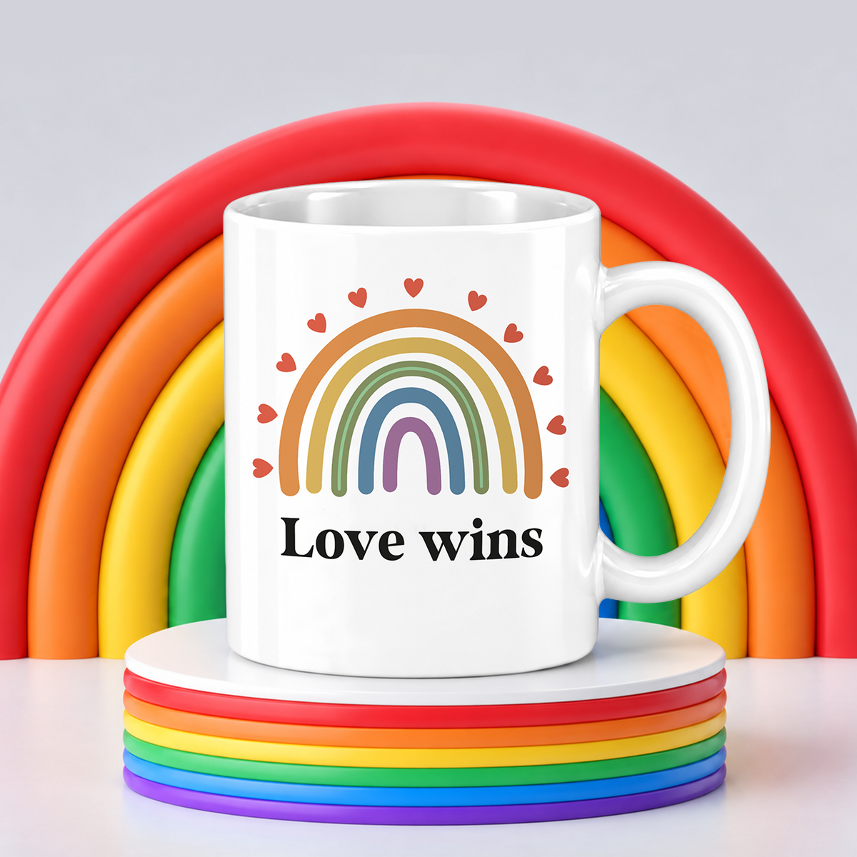 Keramik Tasse | Love wins
