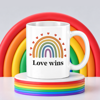 Keramik Tasse | Love wins