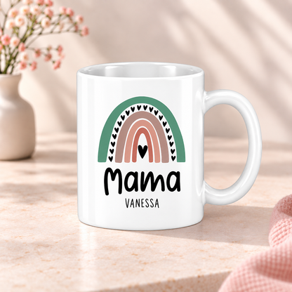 Keramik Tassen-Set mit Name | Mama + Mini