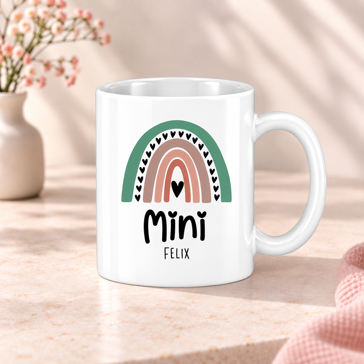 Keramik Tassen-Set mit Name | Mama + Mini