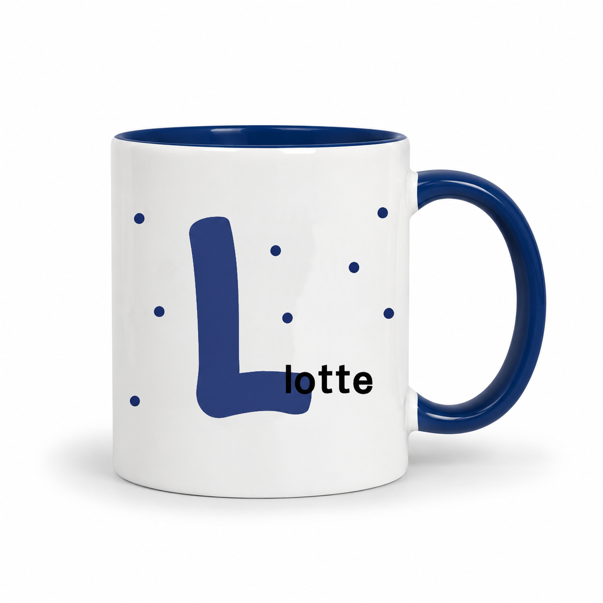 Keramik Tasse mit Namen | Initiale