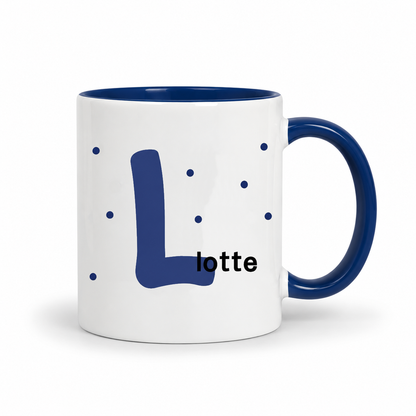 Keramik Tasse mit Namen | Initiale