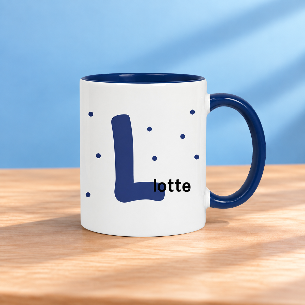 Keramik Tasse mit Namen | Initiale