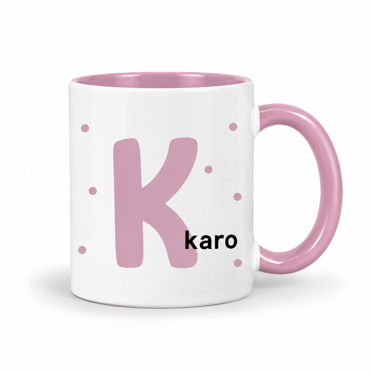 Keramik Tasse mit Namen | Initiale