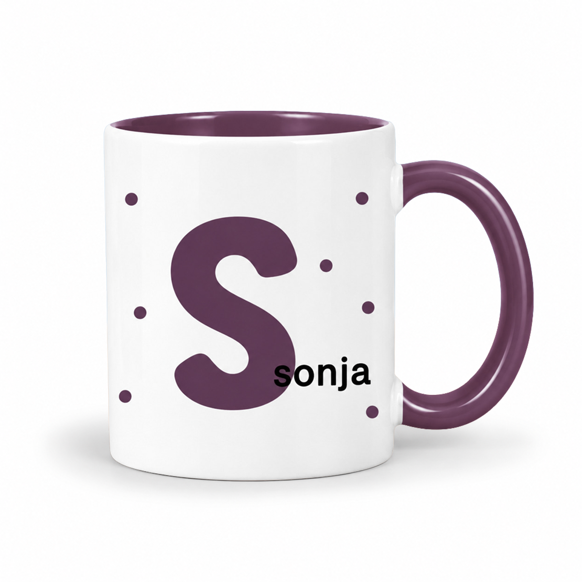 Keramik Tasse mit Namen | Initiale