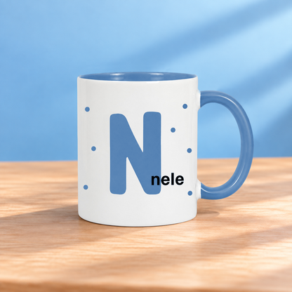 Keramik Tasse mit Namen | Initiale