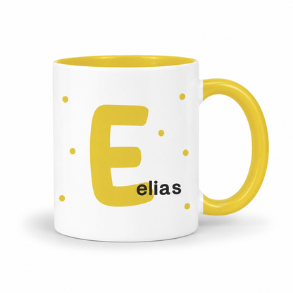Keramik Tasse mit Namen | Initiale
