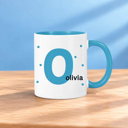 Keramik Tasse mit Namen | Initiale