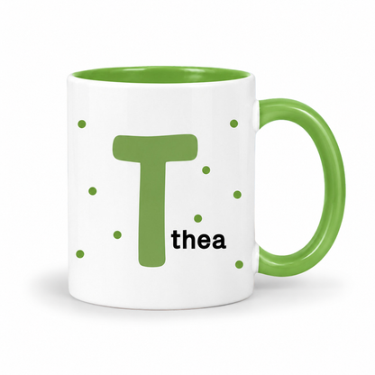Keramik Tasse mit Namen | Initiale