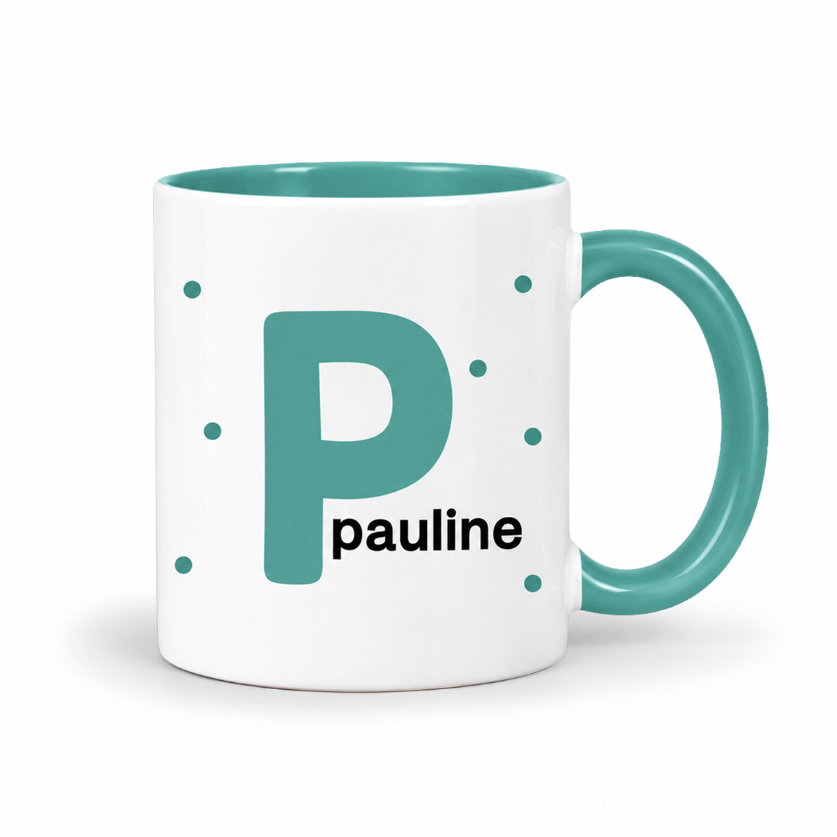 Keramik Tasse mit Namen | Initiale