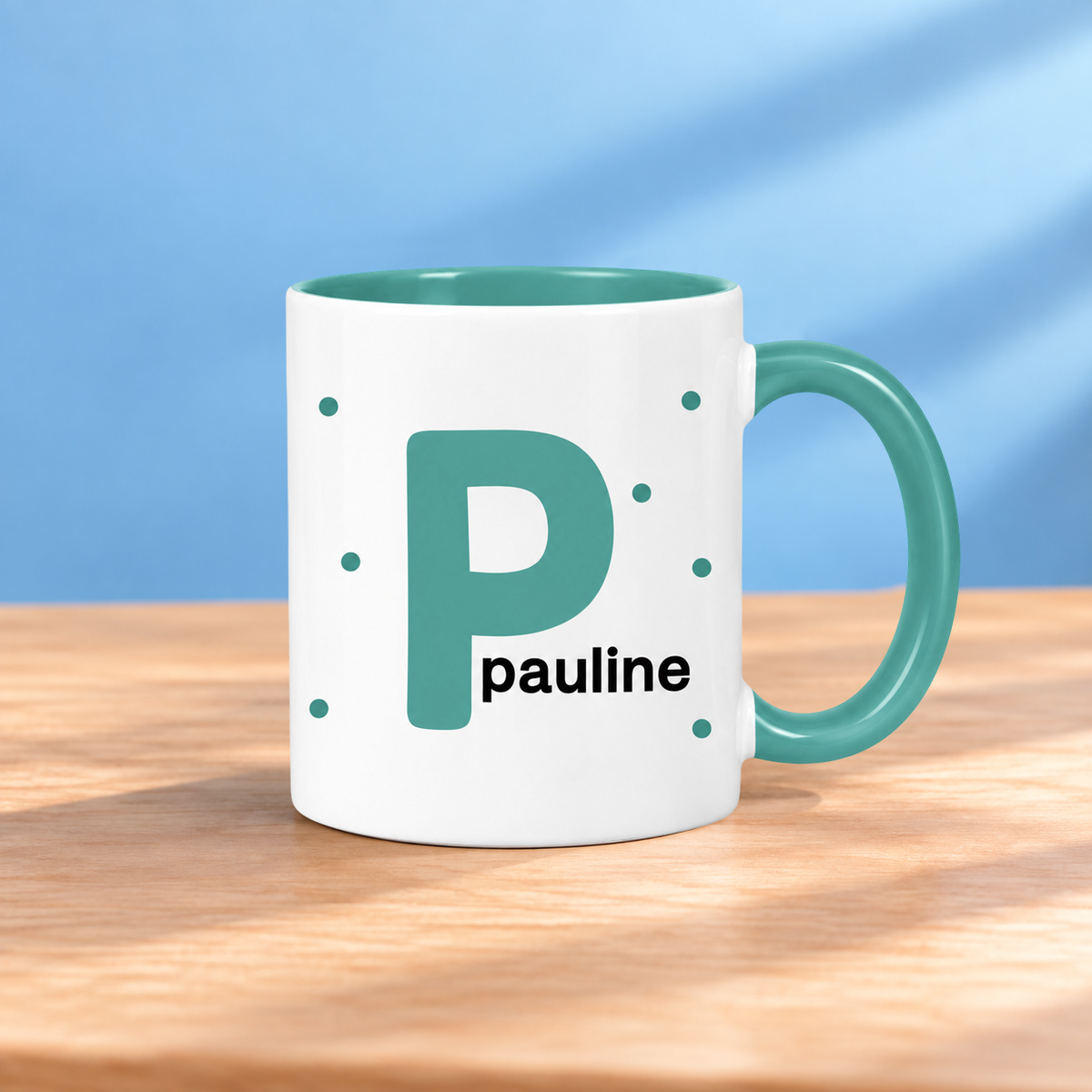 Keramik Tasse mit Namen | Initiale