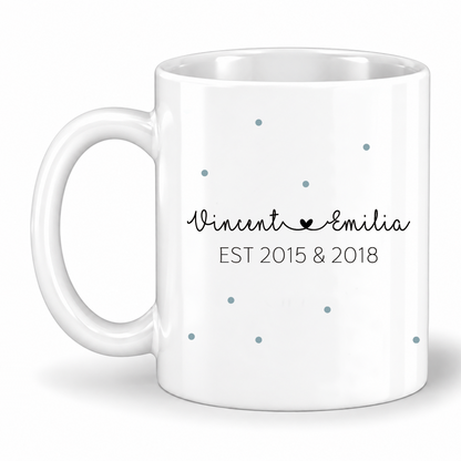 Keramik Tasse mit Namen + Enkel Geburtsjahr | Opa