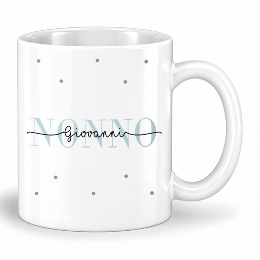 Keramik Tasse mit Namen + Enkel Geburtsjahr | Nonno