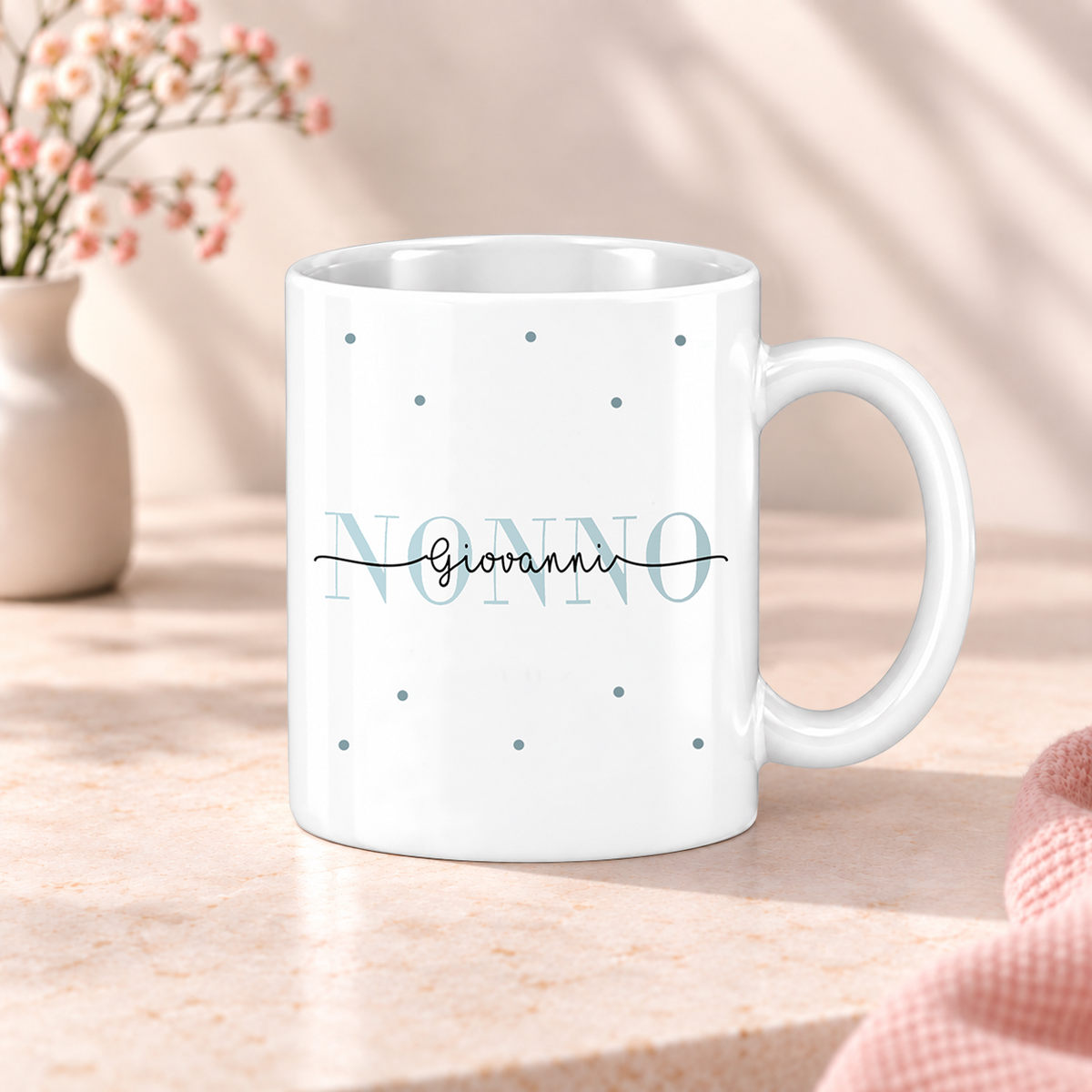 Keramik Tasse mit Namen + Enkel Geburtsjahr | Nonno