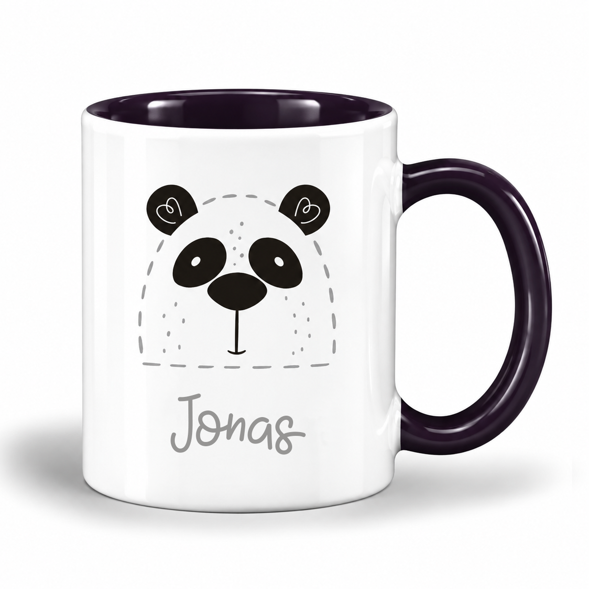 Keramik Tasse mit Name | Panda
