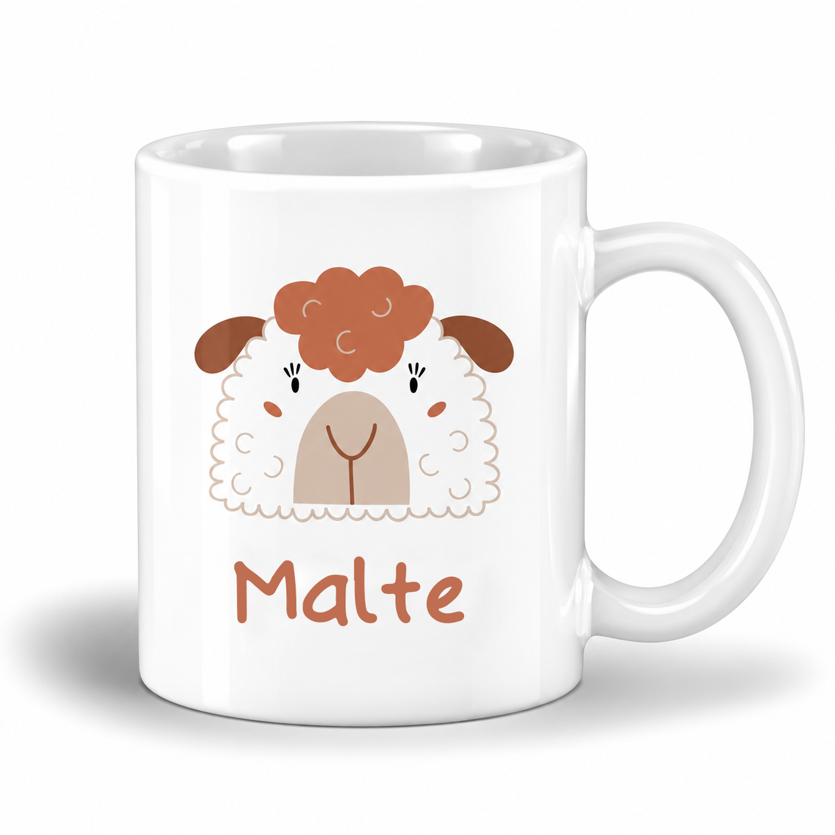 Keramik Tasse mit Name | Schaf