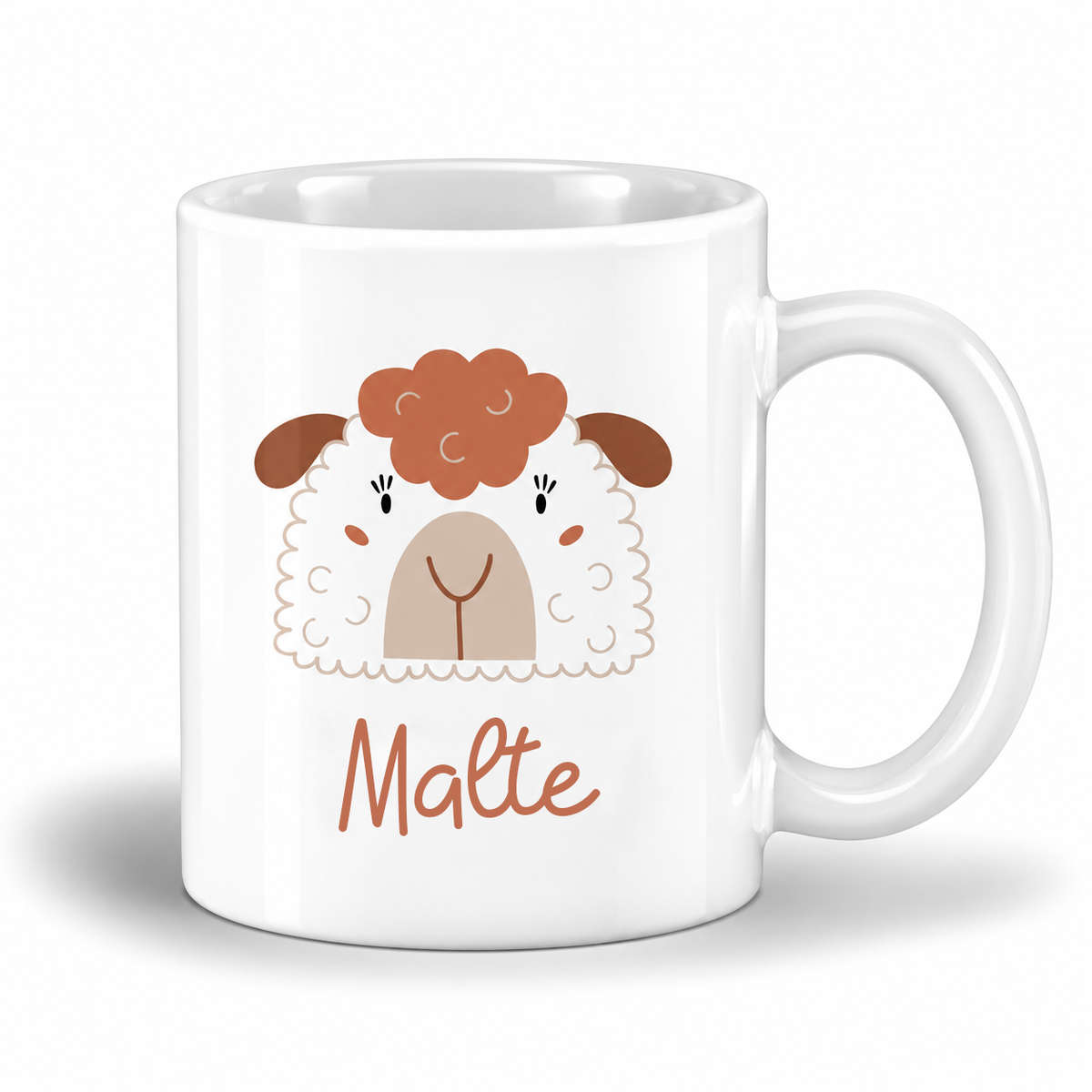 Keramik Tasse mit Name | Schaf