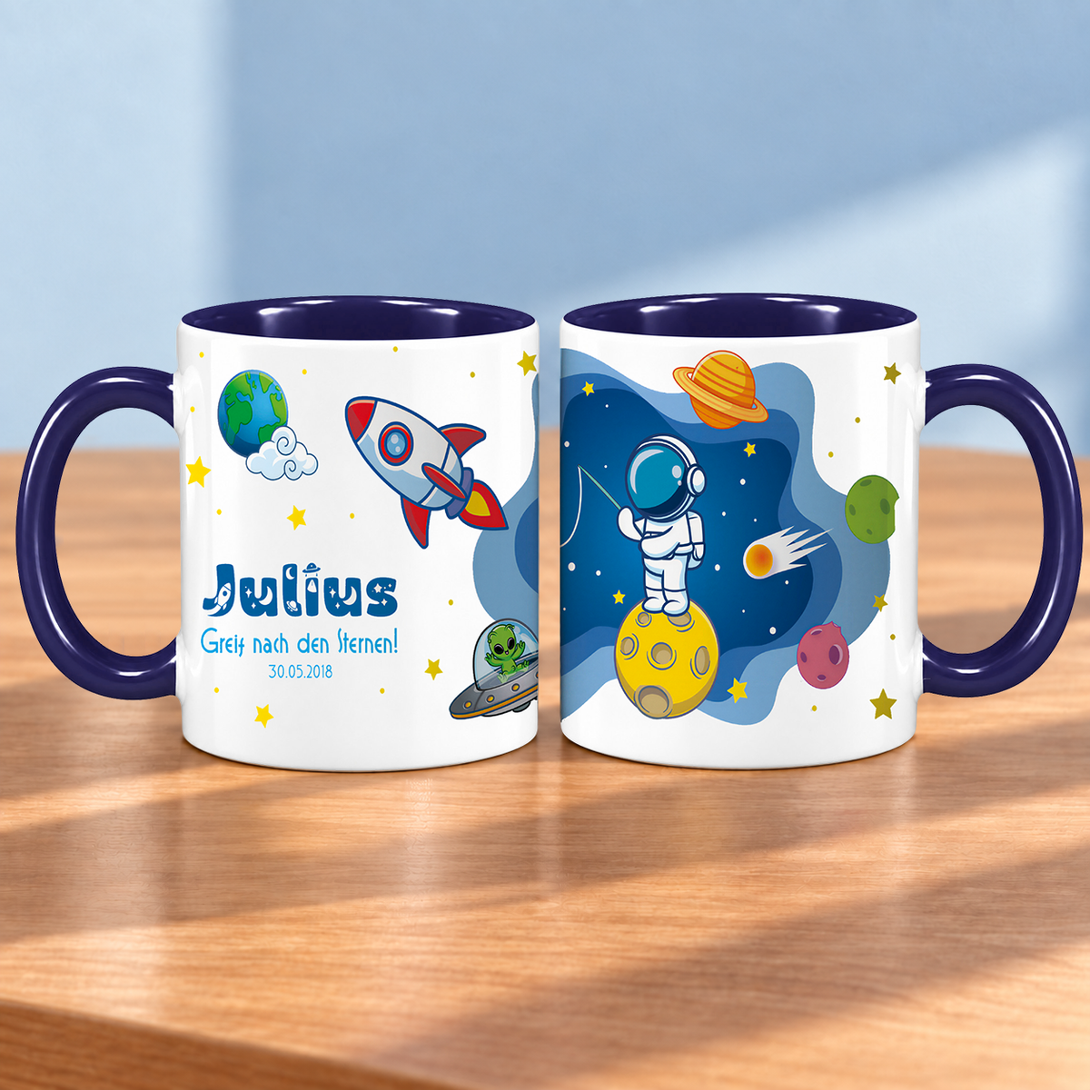 Keramik Tasse mit Namen | Schulstarter 2