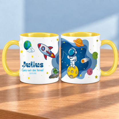 Keramik Tasse mit Namen | Schulstarter 2
