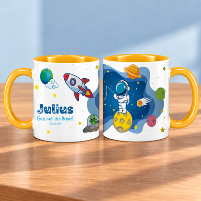 Keramik Tasse mit Namen | Schulstarter 2