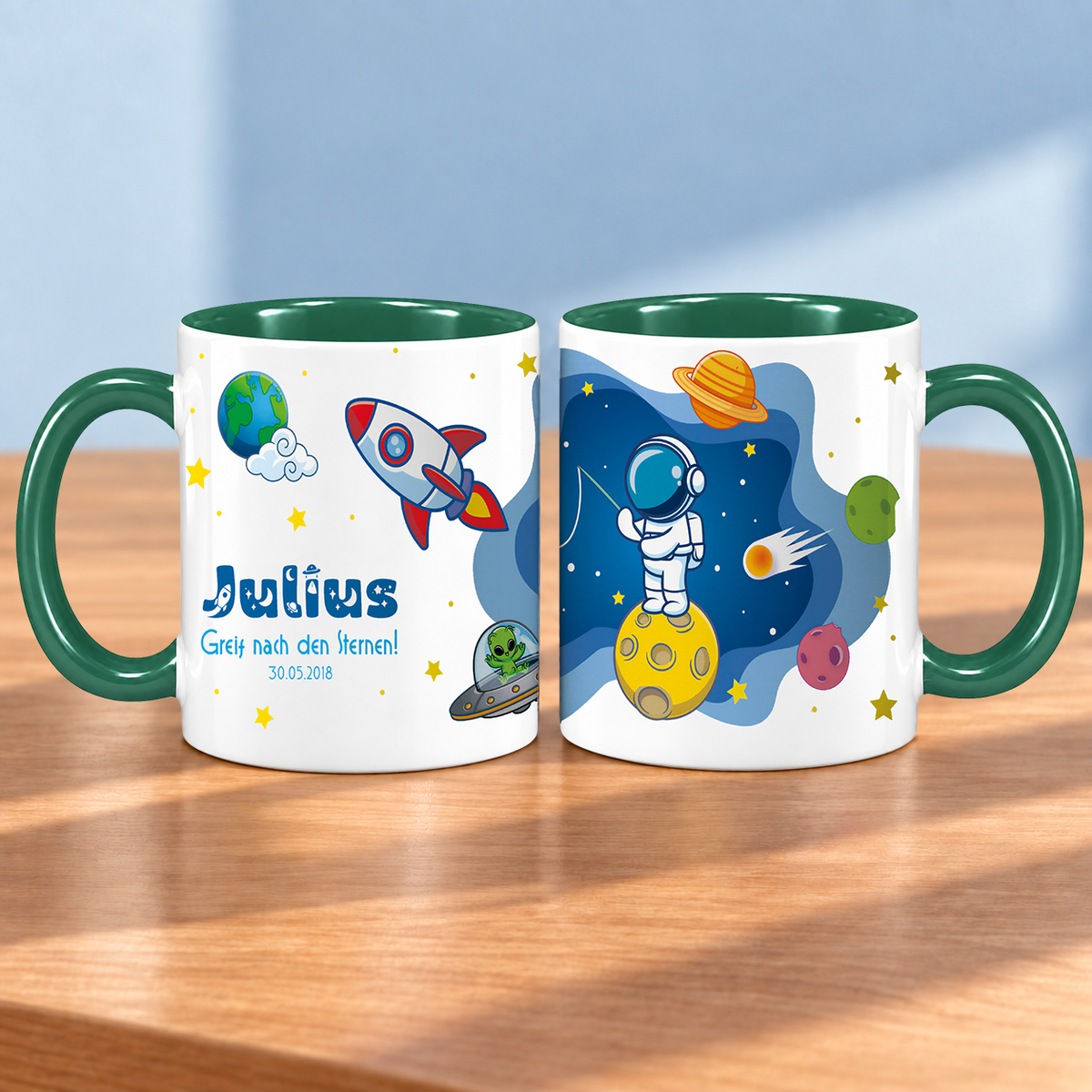 Keramik Tasse mit Namen | Schulstarter 2