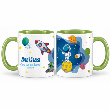 Keramik Tasse mit Namen | Schulstarter 2
