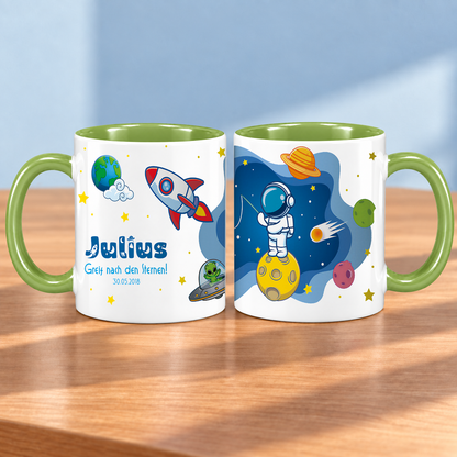 Keramik Tasse mit Namen | Schulstarter 2