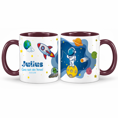 Keramik Tasse mit Namen | Schulstarter 2