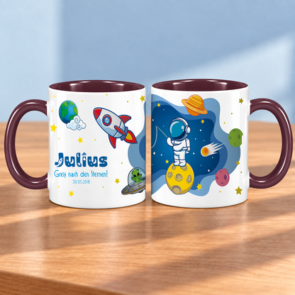 Keramik Tasse mit Namen | Schulstarter 2