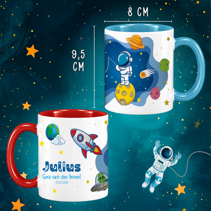 Keramik Tasse mit Namen | Schulstarter 2
