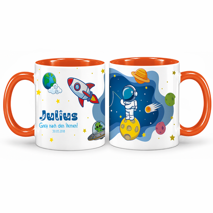 Keramik Tasse mit Namen | Schulstarter 2