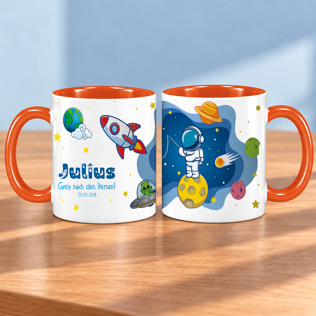 Keramik Tasse mit Namen | Schulstarter 2