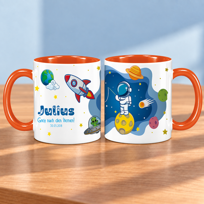 Keramik Tasse mit Namen | Schulstarter 2