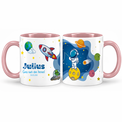Keramik Tasse mit Namen | Schulstarter 2