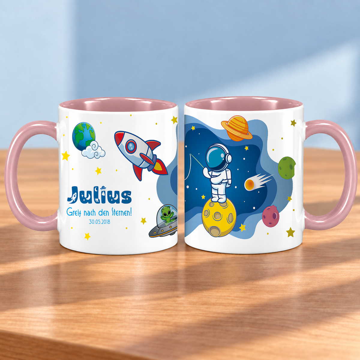 Keramik Tasse mit Namen | Schulstarter 2