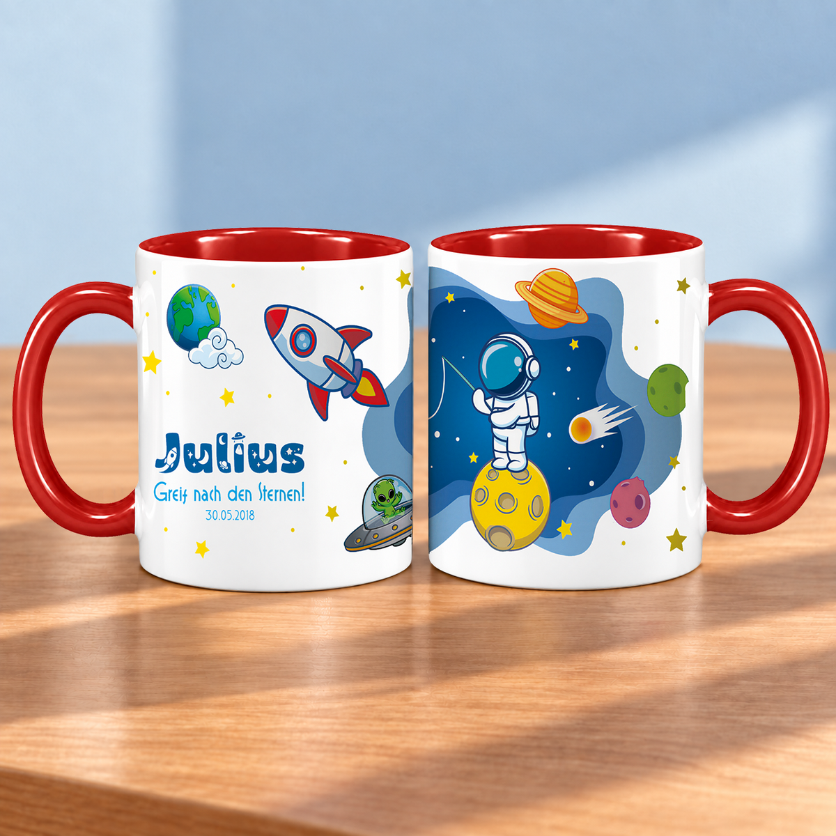 Keramik Tasse mit Namen | Schulstarter 2